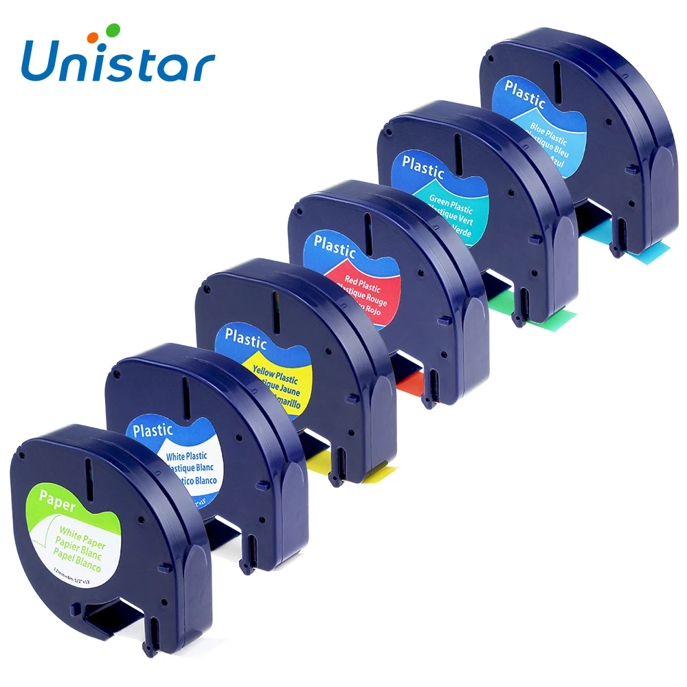 Unistar 6pcs Label Compatible for Dymo Letratag Printer 91330 91331 91332 91333 91334 91335Mixed color LT | Компьютеры и офис