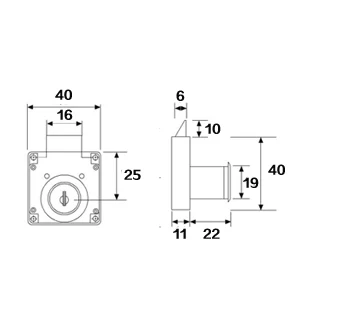 Высококачественный замок для шкафа медный ключ замки мебели раздвижные двери