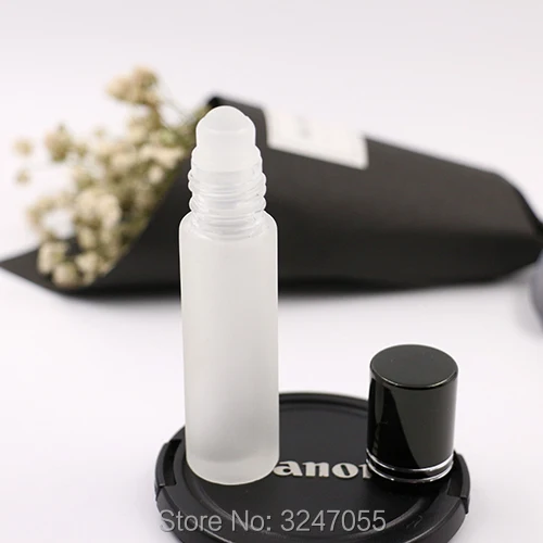 8ML 40pcs/lot Frosted Empty Glass Roll on Perfume Bottle DIy Portable Cosmetic Essential Oil Container Liquid Storage | Красота и