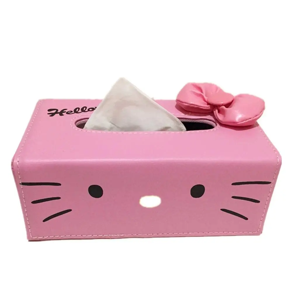 Милый мультфильм hello kitty Дораэмон кожаный тканевый ящик KT Cat Салфетка Обложка