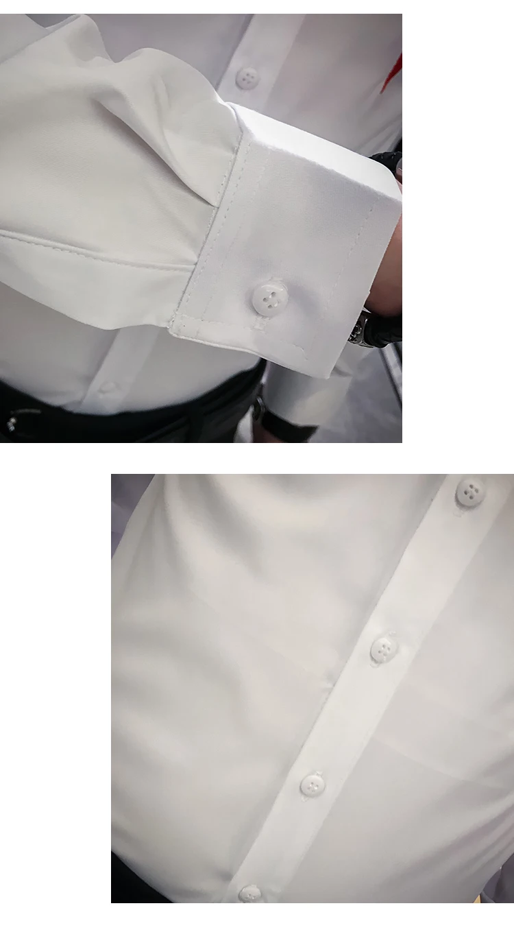 Высокое качество Chemise Homme новая брендовая рубашка-смокинг с длинным рукавом Лоскутная цветная уличная рубашка мужская приталенная Повседневная рубашка рубашки