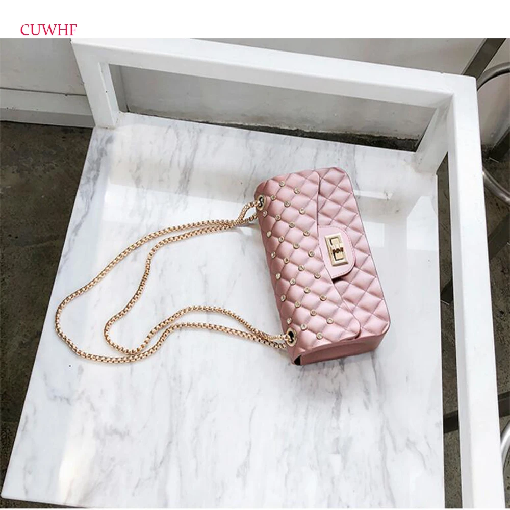 Жемчужина плед Crossbody сумки для Для женщин роскошные кожаные Сумки сумка дизайнер