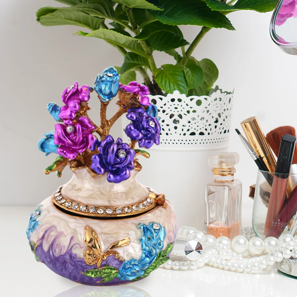 Креативный русский faberge яйцо роскошные украшения на пасхальную тематику яйцо окрашенная коробка на подставке набор с эмалью и кристаллами фигурка безделушка подарок