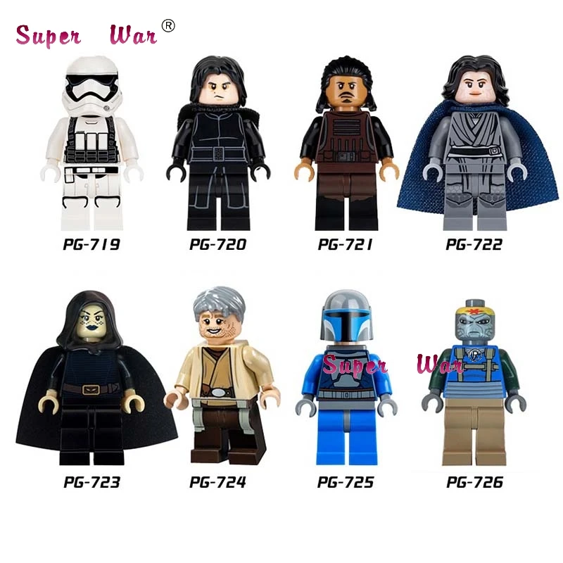 pg8053 1 комплект серии 3 Leia Skywalker Yoda C3PO R2D2 Дарт Вейдер строительные блоки игрушки для детей - Цвет: pg8053