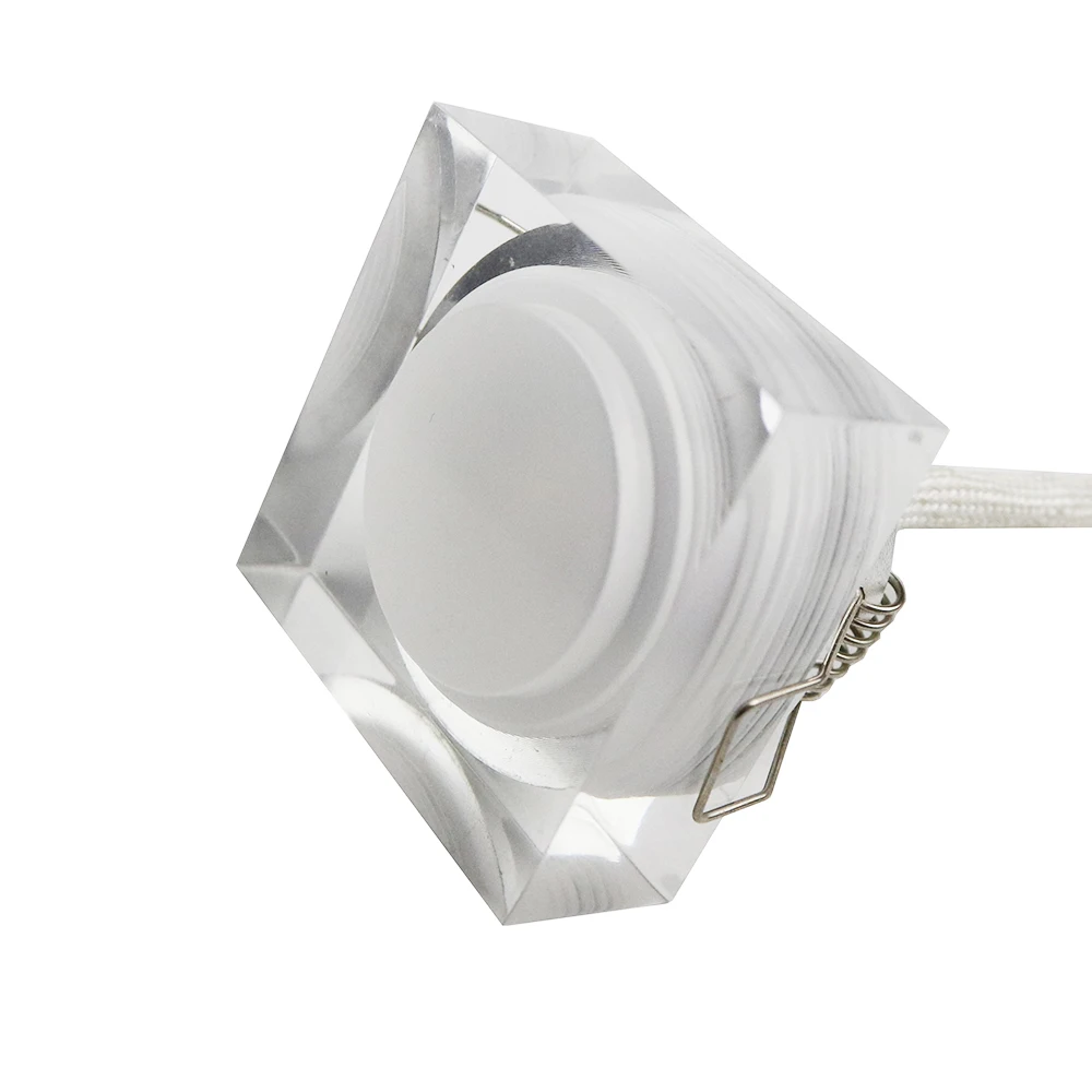 Китайский Цветной светодиодный светильник 5 шт. 3 Вт квадратный встраиваемый