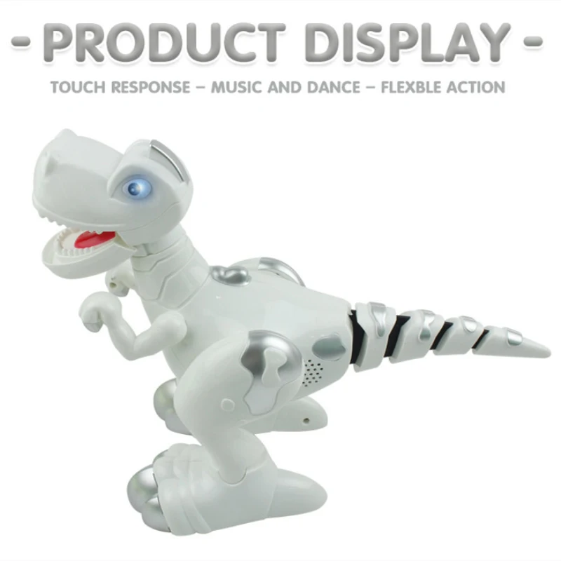 New Electric Walking Dinosaur 908C multi-Function Music Light In Circles Smart Touch Induction Animal Robot Model Toy | Игрушки и хобби