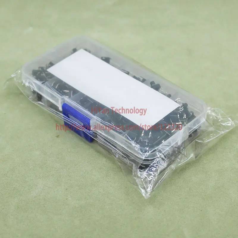(200pcs/lot) 6x6MM Tact Switch Assortment Kits actile Push Button Kit Height: 4.3MM~16MM | Обустройство дома