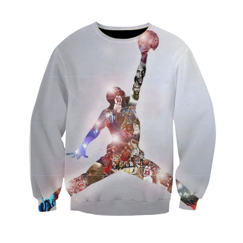 Новый свитшот для мужчин 2019 3D печать Быки Баскетбол звезда Мужские красивые