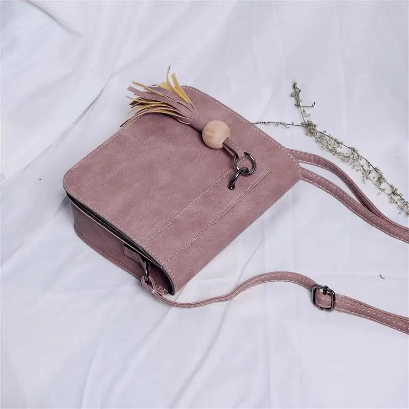Yuhua, новые женские сумки, модные простые сумки с клапаном, женская сумка-мессенджер с кисточками, ретро Корейская версия сумки через плечо