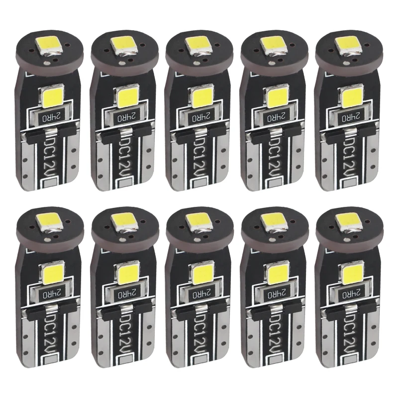1/10 шт CANBUS ERROR FREE T10 клиновидная лампочка 3 SMD 3030 LED W5W 194 автомобильный габаритный