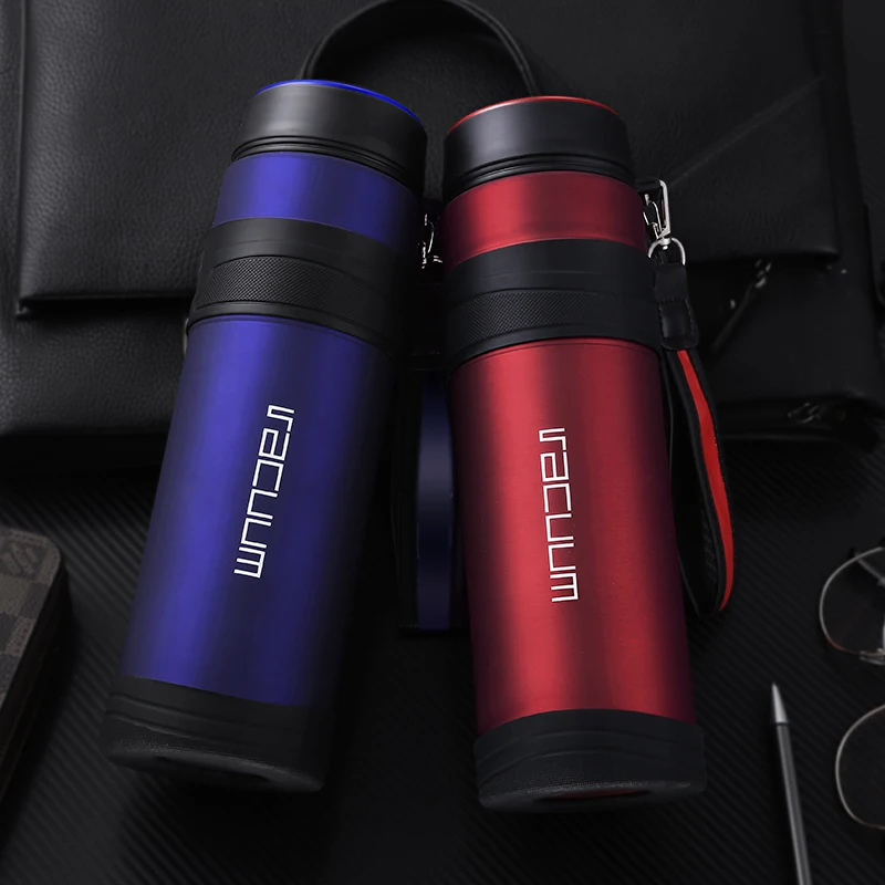 Спортивные термосы бутылка 1000 мл нержавеющая сталь вакуумные фляги чайник для