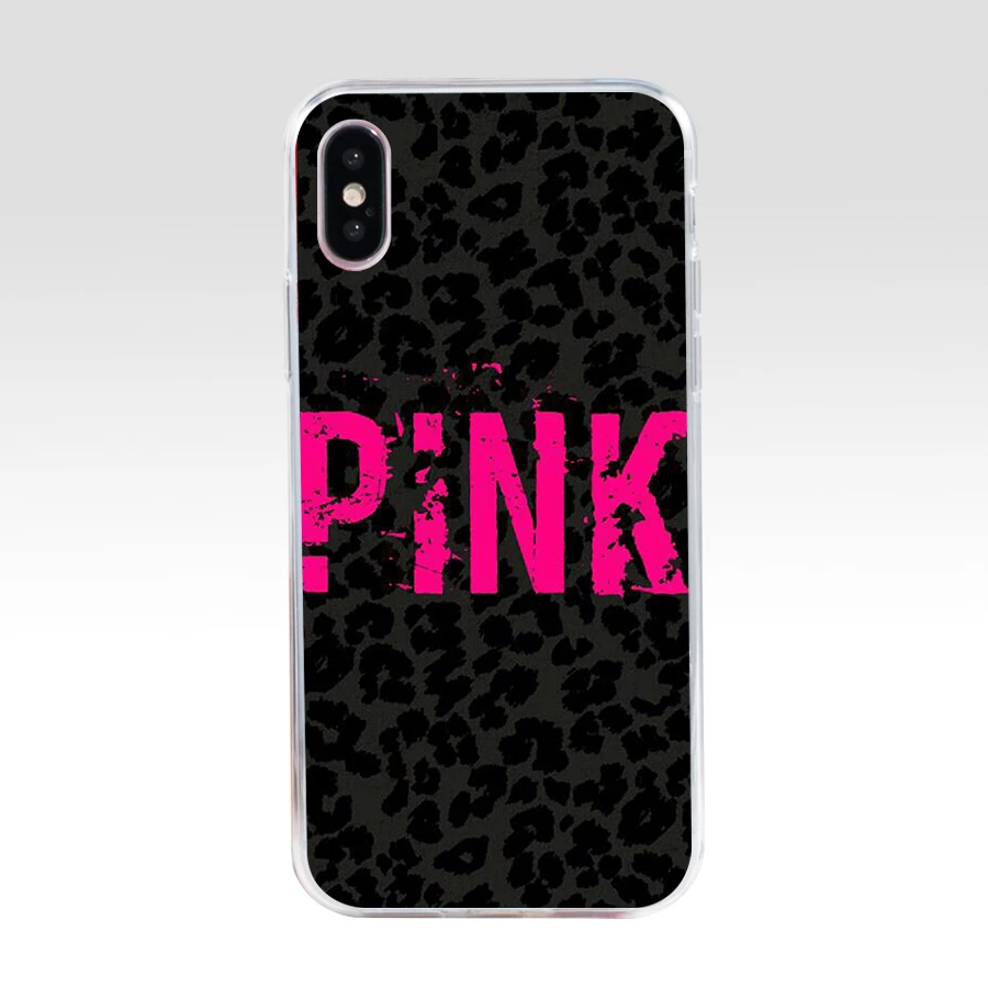 218H love pink girly pretty Design Soft Silicone Tpu Cover phone Case for iphone 5 5s se X XR XS Max case | Мобильные телефоны и
