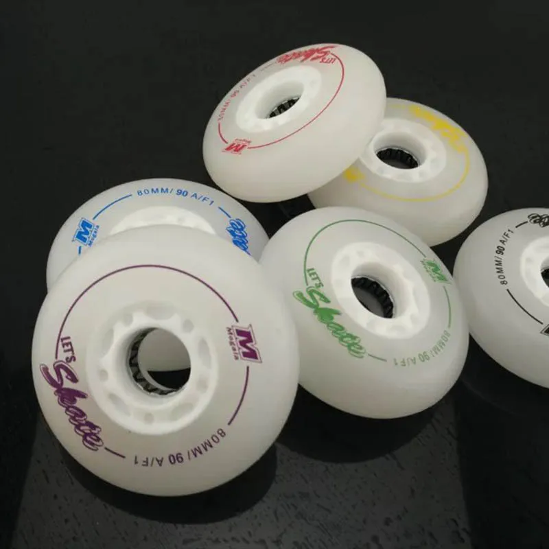 Колеса для скейта Japy F1 светодиодное освещение колеса 90A скользящих роликов 8