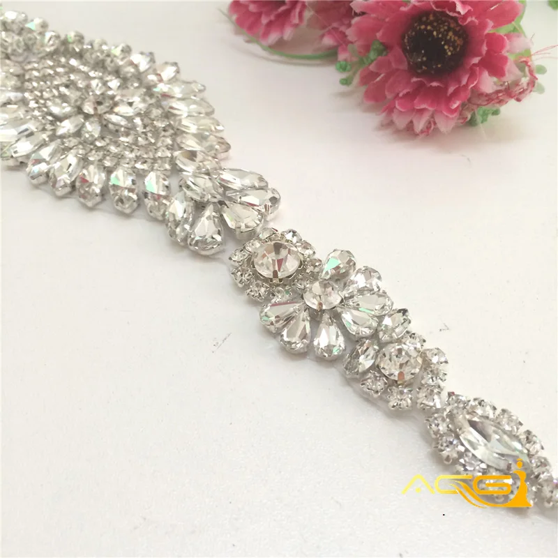 Изысканный пояс ручной работы со стразами свадебное платье Ремни Чешский Камни