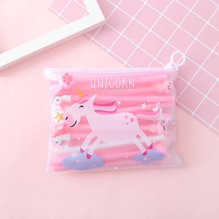 9 20 шт./компл. милый мультфильм стоимость пакет ручка с колпачком Kawaii 0,5 мм черные чернила ручки офисные школьные принадлежности гелевые ручки материал Escolar - Цвет: 9