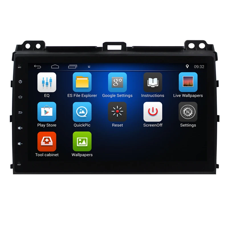 Четырехъядерный Android 8 1 1G RAM автомобильный радиоприемник для Toyota Land Cruiser Prado 120