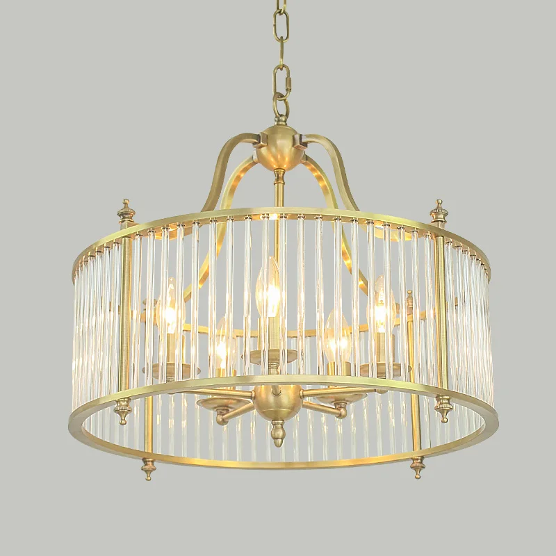 Современные Люстры Золотой подвесной светильник s для кухни медный Современный