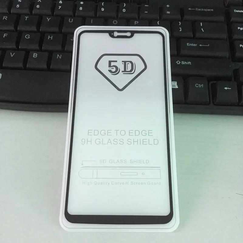 Защитное стекло для Oneplus 6 5D изогнутое закаленное с полным покрытием клей всех