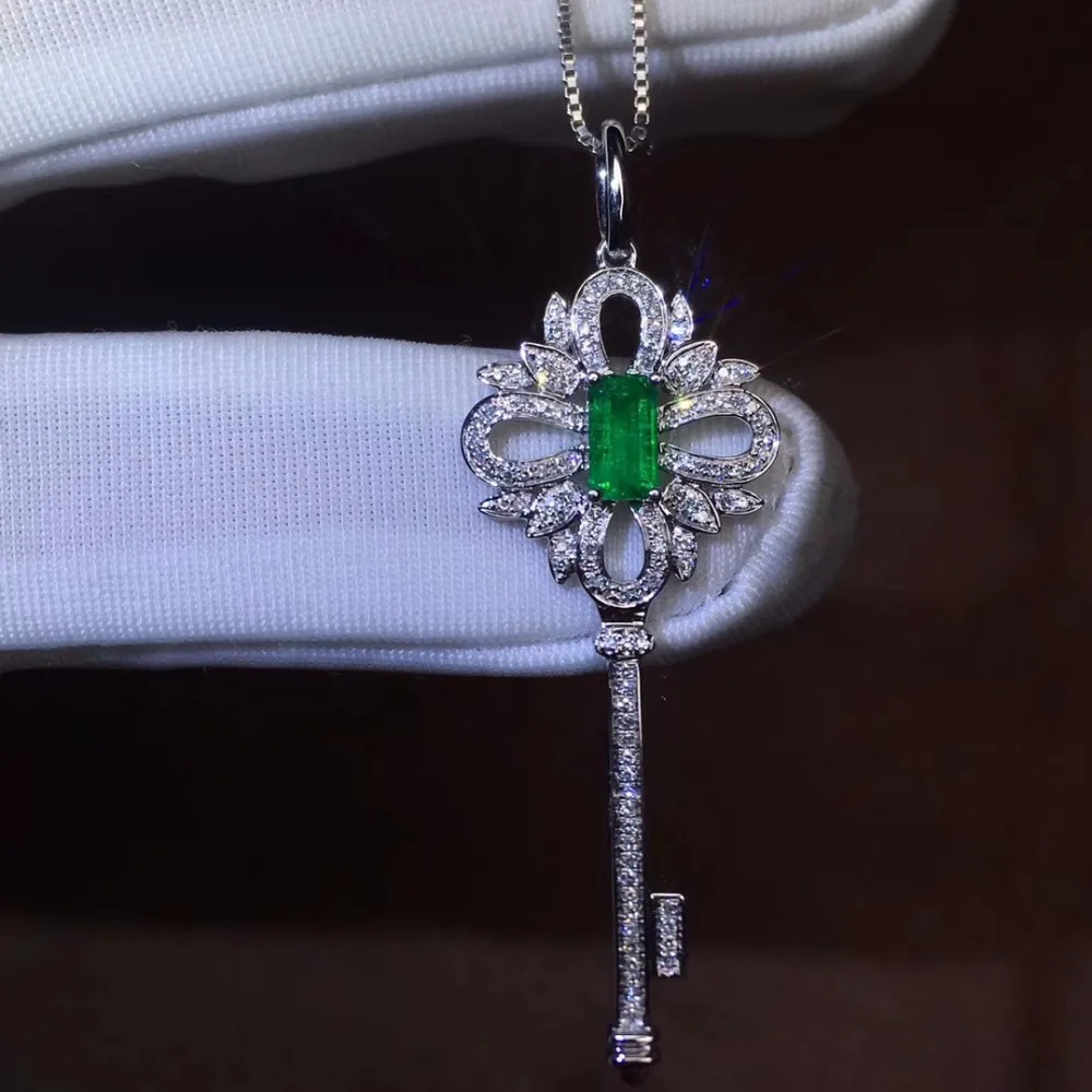 Изящные украшения настоящая Подвеска из 18K золота AU750 G18K подвеска с натуральным