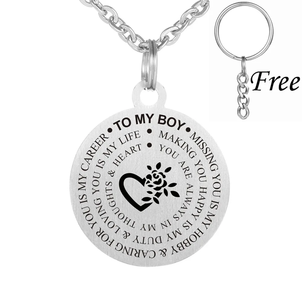 Из нержавеющей стали для моего мальчика письмо ювелирные изделия лучшие друзья