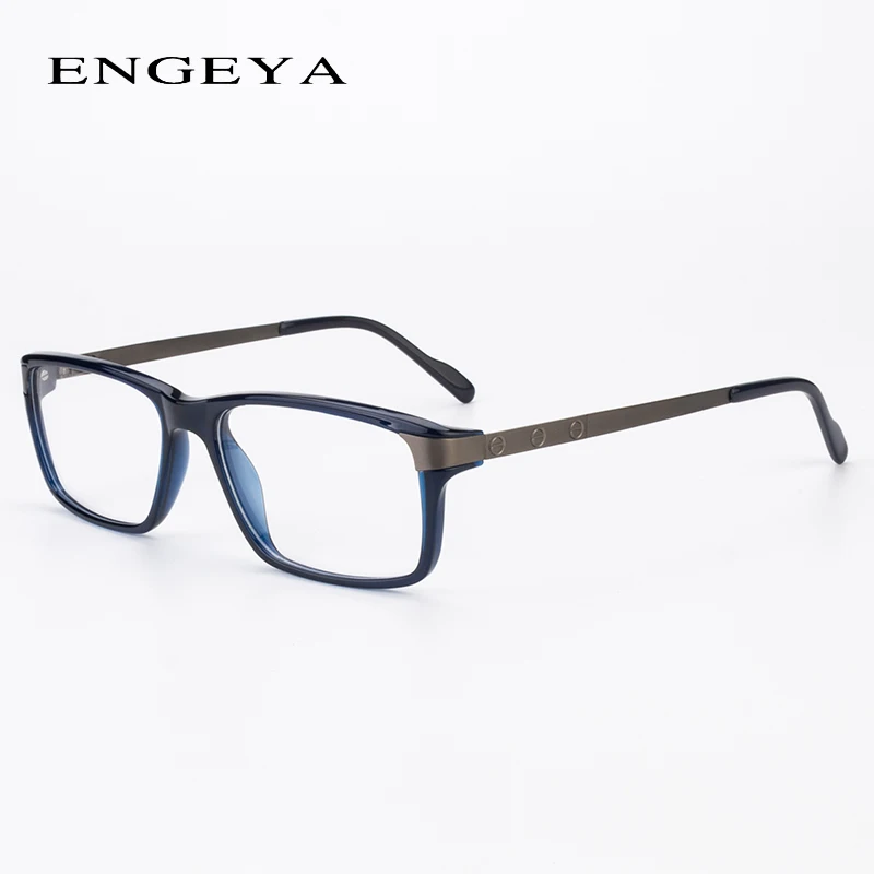C10 Bright blue Мужские очки, прозрачные, модные, брендовые, дизайнерские, оптическая оправа для очков, прозрачные очки для мужчин, высокое качество, очки по рецепту#134 - Цвет оправы: C10 Bright blue