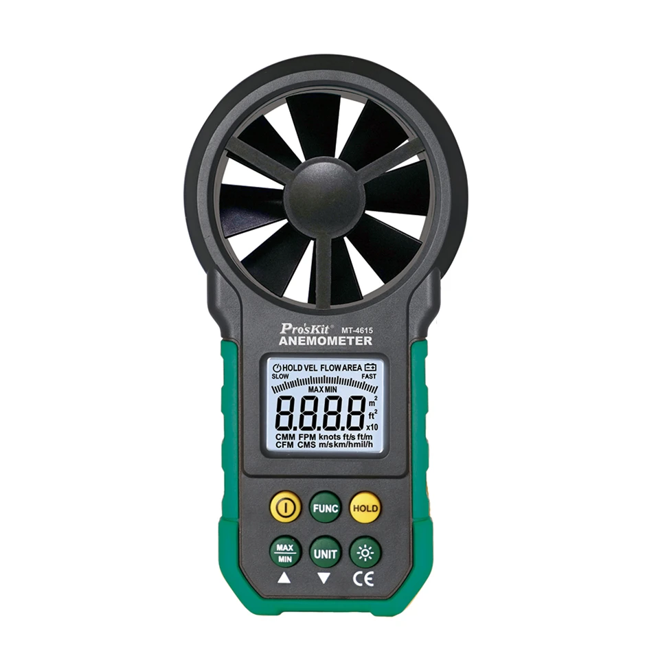 

Original Product Pro'skit MT-4615 Multifunction Anemometer air volume tester anemometer
