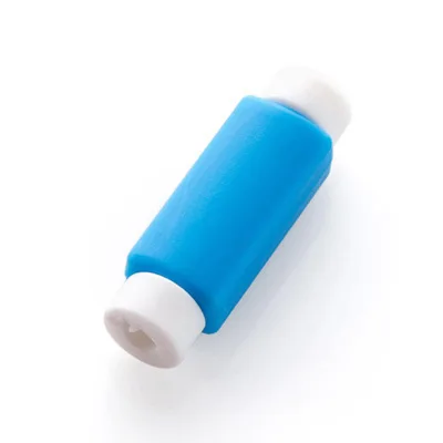dark blue 10 шт./лот USB зарядное устройство протектор для кабеля наушников яркие наушники USB кабель для передачи данных чехол для iPhone samsung htc - Цвет: dark blue
