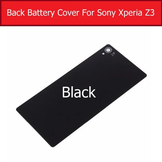 Задняя крышка батарейного отсека стеклянная для Sony Xperia Z3 L55T L55U D6633 D6603 D6653 чехол + 1