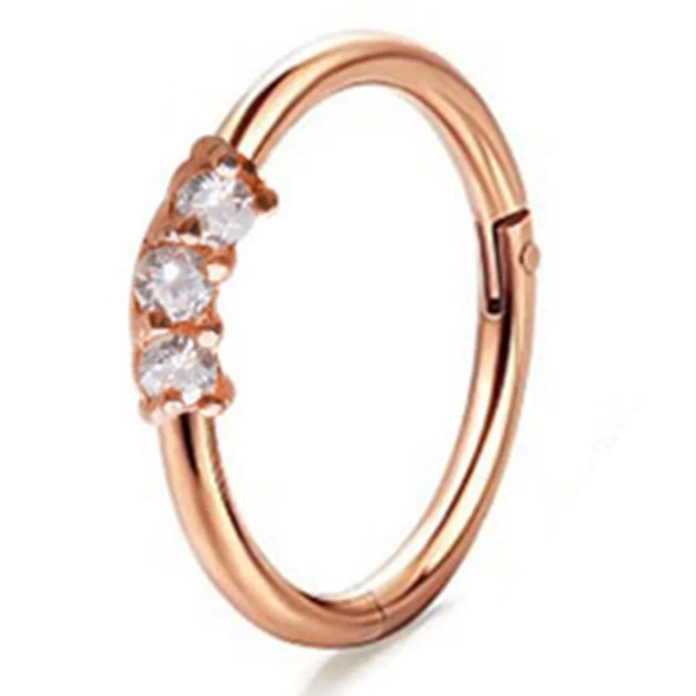 Imixlot бренд высокое качество циркон кольца носа Многофункциональный Титан Сталь