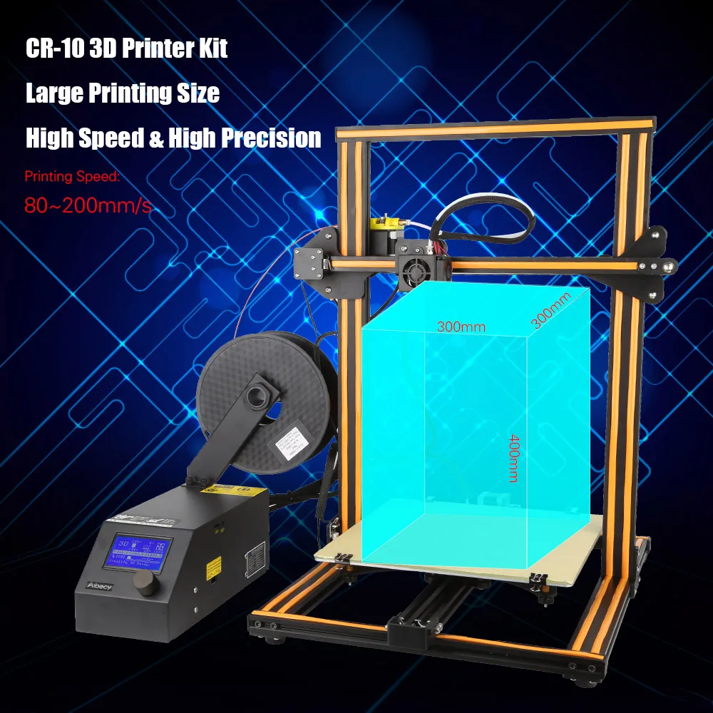 3d принтер CR-10/CR-10S/CR-10S4 самостоятельная сборка 3D DIY принтер наборы с алюминиевой рамкой и детектор нити включает 2 кг нити