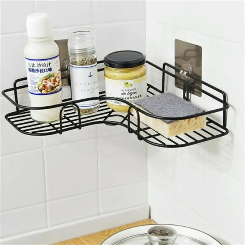Durable Bathroom Caddy Tray Holder Rack Organiser Accessory Pole Shelf Shower No sticker | Обустройство дома