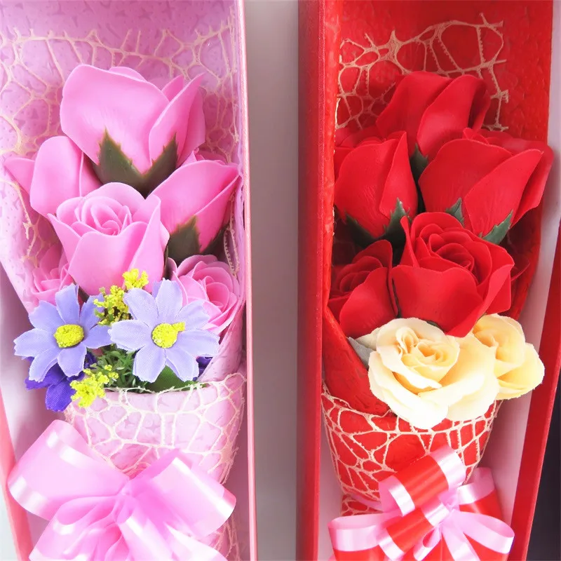 

Handmade Artificial Flowers Gift Box Bouquet Small Bouquet Home Decoration Creative Valentine's Mother's Day Graduation Gifts