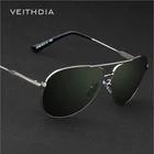 Мужские зеркальные солнцезащитные очки VEITHDIA, классические брендовые дизайнерские очки с поляризационными стеклами, серого цвета, модель 2019, 3240