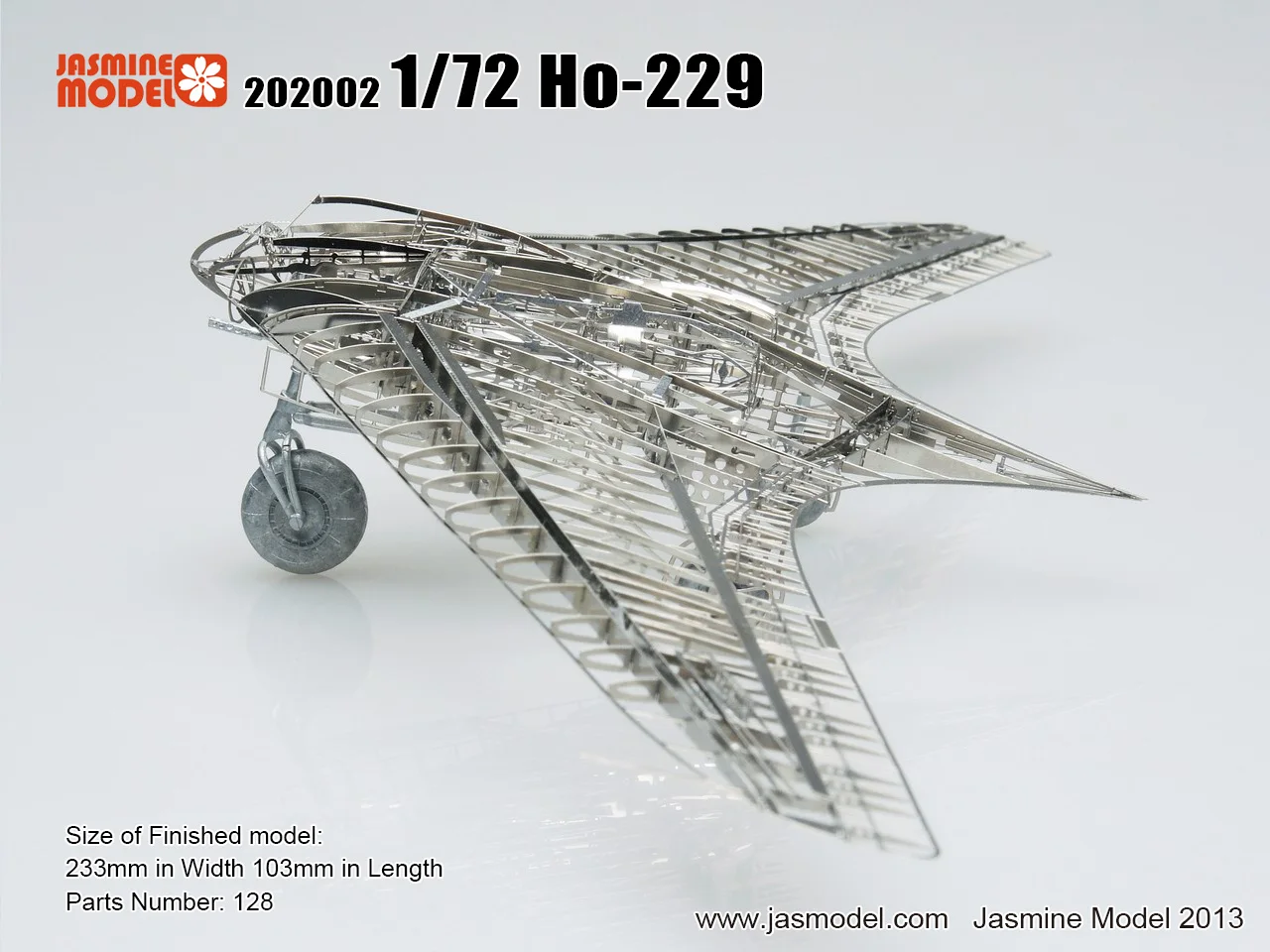 Модель 3D металлического каркаса JasmineModel 1/72 модель имперского самолета Horton