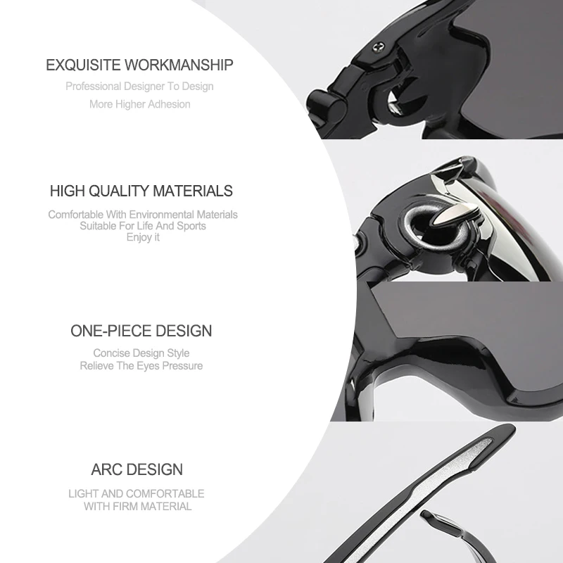 Polarized Bicycle glasses Cycling Comfortable equipment bike UV400 proof outdoor sports sunglasses male Unisex | Спорт и развлечения