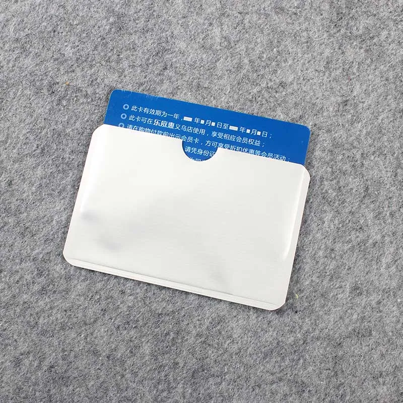 10 шт./пакет анти rfid кошелек блокирующий считыватель держатель для банковских
