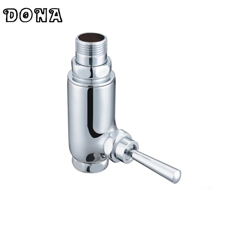 Высокое качество приседания Pan flush Клапан ручной Управление флеш с хром для