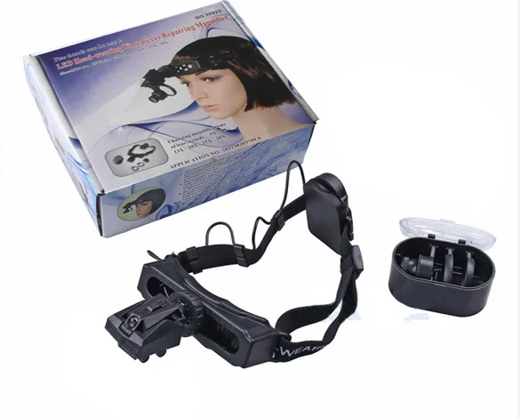 

5X 10X 15X 20X LED Illuminated Helmet Magnifying Glass Watch Repair Magnifier Loupe Clock JewelryLED Head Loupe Eyewear