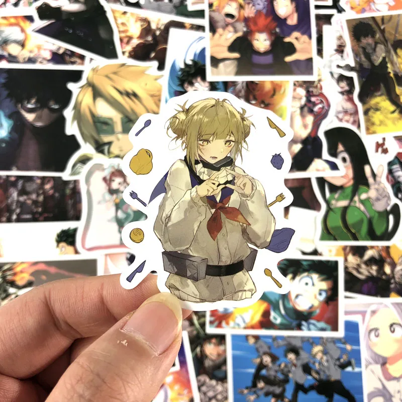 50 шт./компл. My Hero academic наклейка s My School Of Heroes для ноутбука багаж автомобиль скейтборд телефон наклейка в стиле граффити