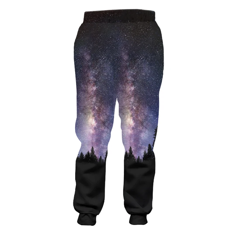 OGKB Man Trousers Hot Elastic Waist Long 3D Casual Pants Printed Starry sky Hip Hop Big Size Clothing Homme Winter Sweatpants | Мужская
