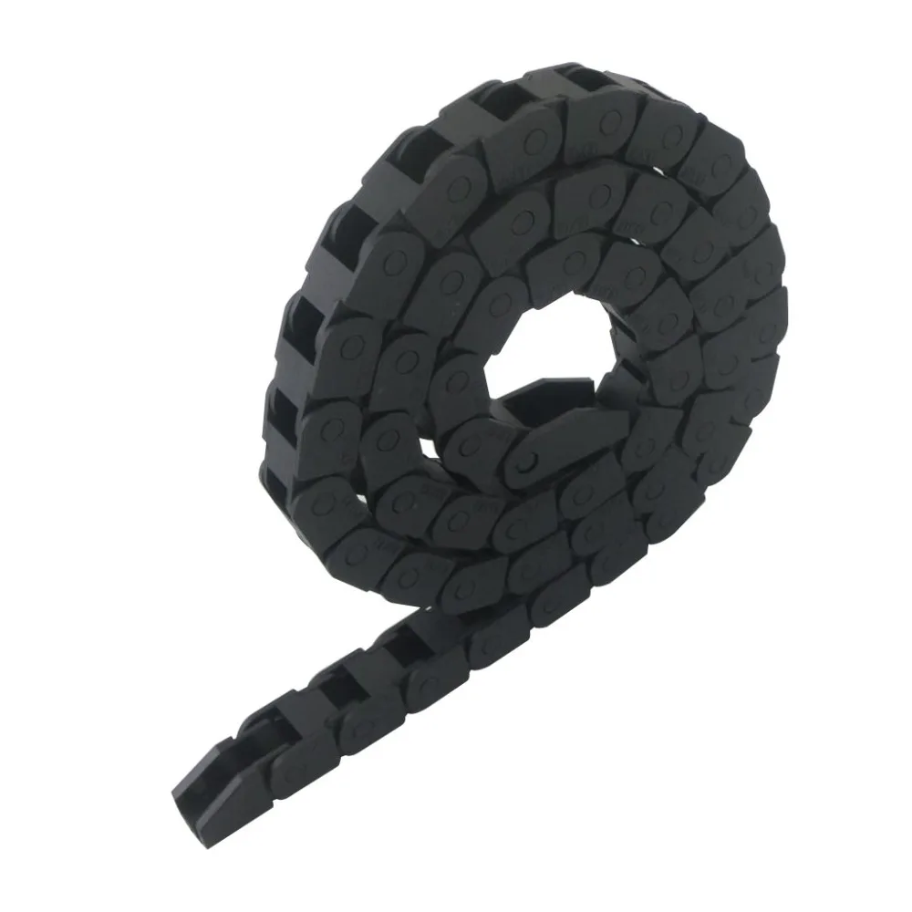 

Transmission Chains 10 x 10mm Internal Size L1050mm Plastic Reinforced Nylon Towline Cable Drag Chain