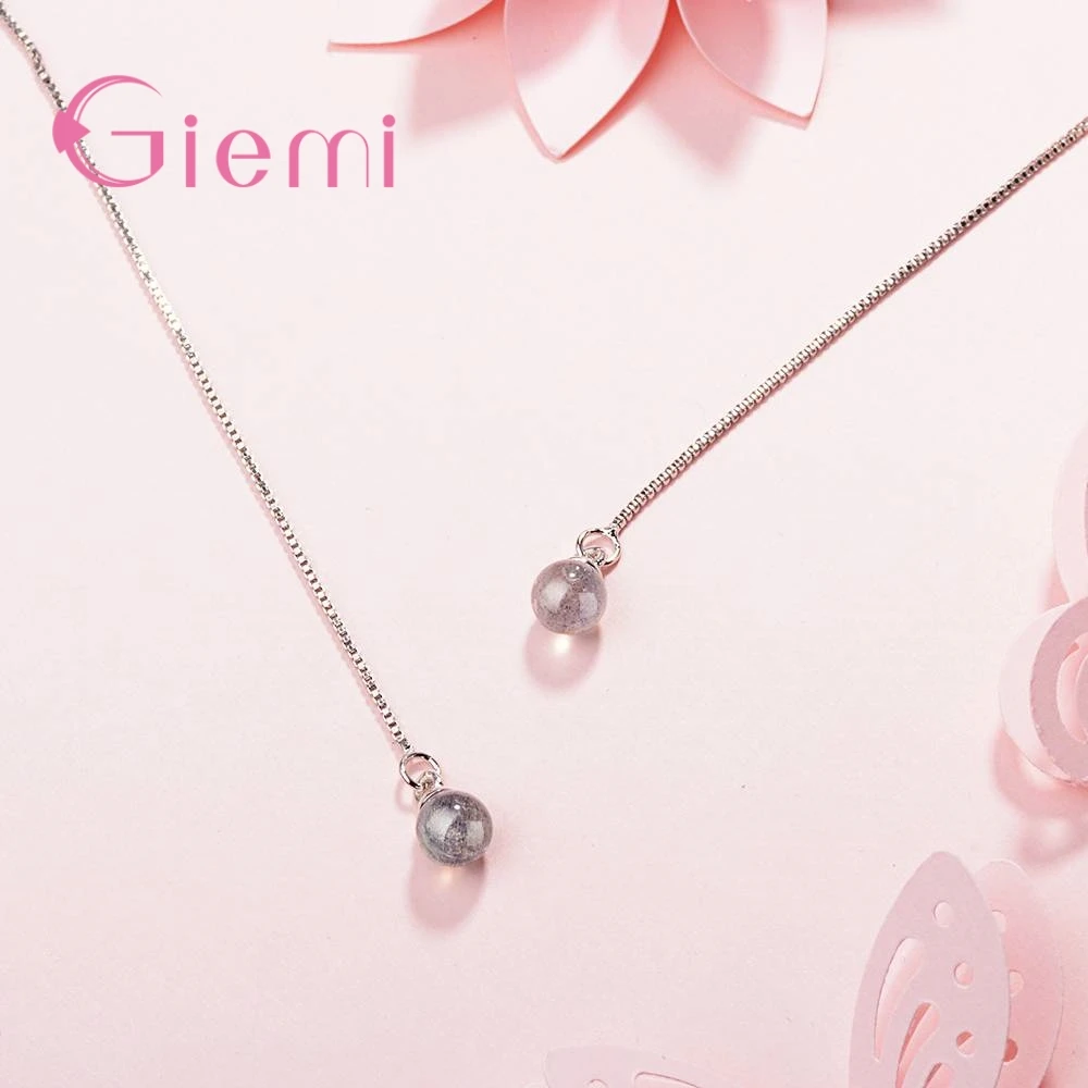 

High Quality Special Sale Small Fresh Beautiful 925 Silver Drop Earrings For Women Wedding Party Banquet Decoration
