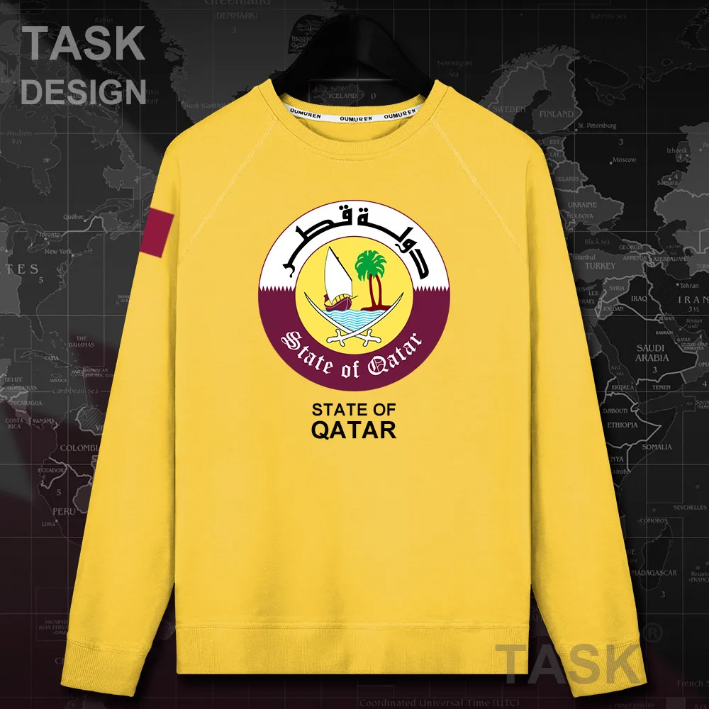 Qatari daulat QA/мужская толстовка с капюшоном пуловеры худи осеннее пальто уличная
