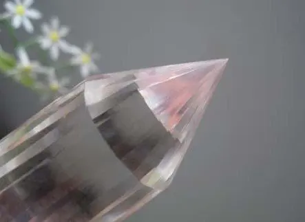 Потрясающий натуральный прозрачный кварцевый кристалл с 24 сторонами DT | Дом и сад