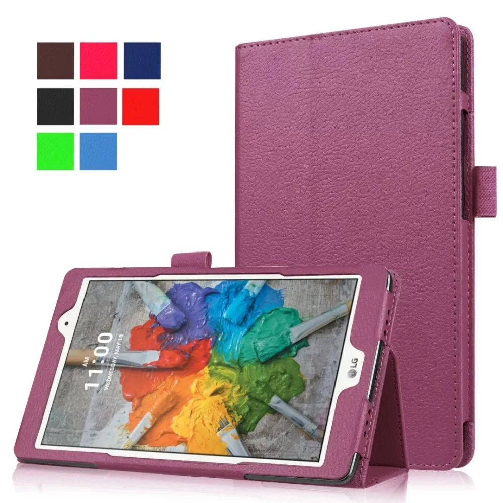 Новый роскошный кожаный чехол книжка с подставкой Магнитный для LG G PAD 3 8 0 V525 GPad III