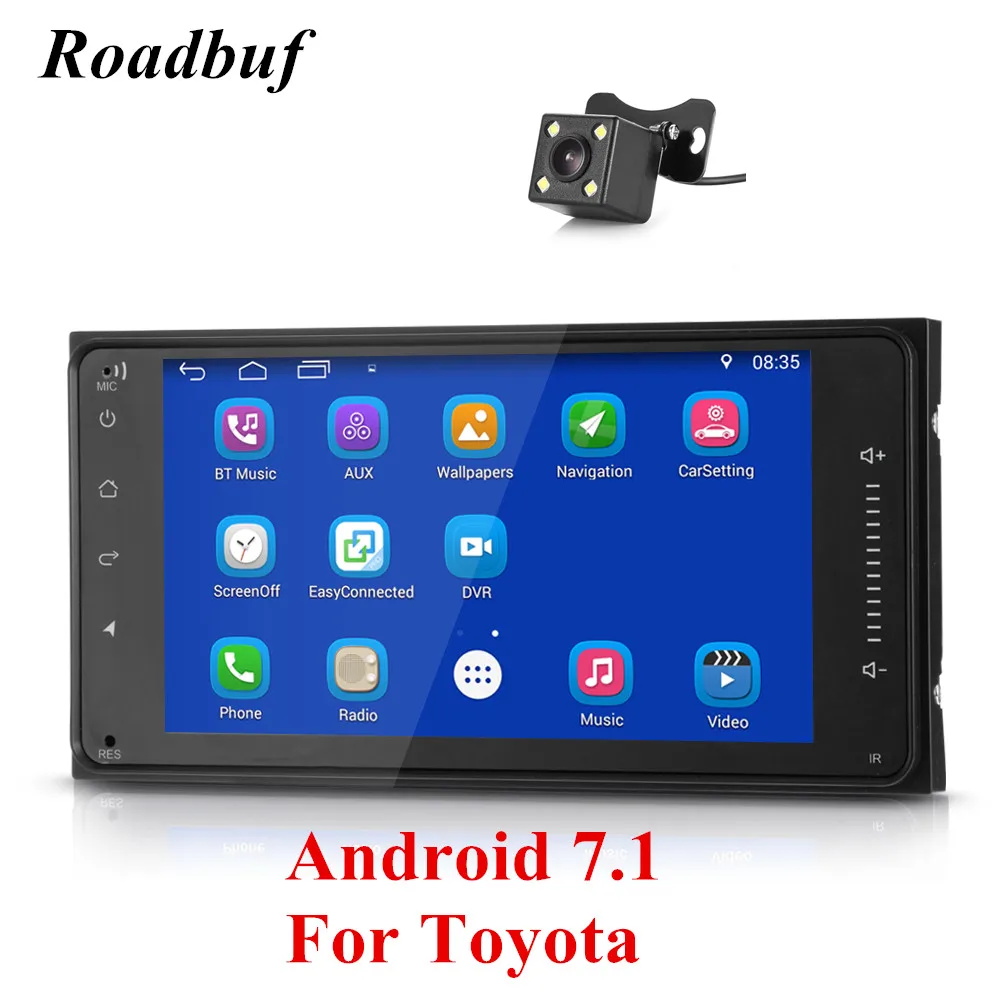 Universal 2 Din Car Radio 7-inch HD Multimedia Player Android 7.1 Bluetooth 4.0 for TOYOTA With Wifi GPS Navigation | Автомобили и