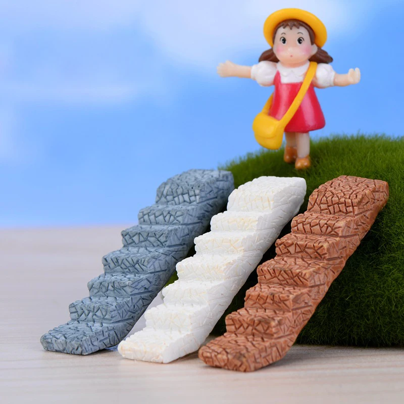 Изгиб лестницы ступенчатые миниатюрные сказочные садовые аксессуары для дома |