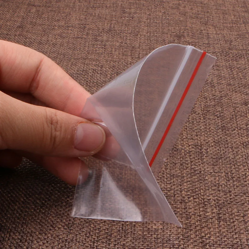100 шт. прозрачные пластиковые многоразовые целлофановые пакеты для хранения