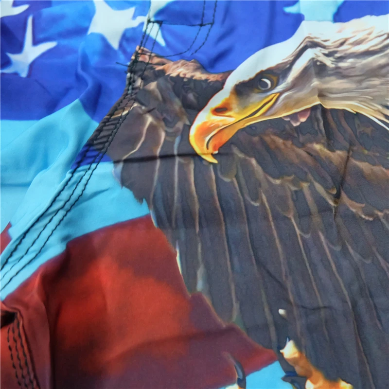 2018 быстросохнущие пляжные шорты эластичная ткань бренд Eagle Board мужские