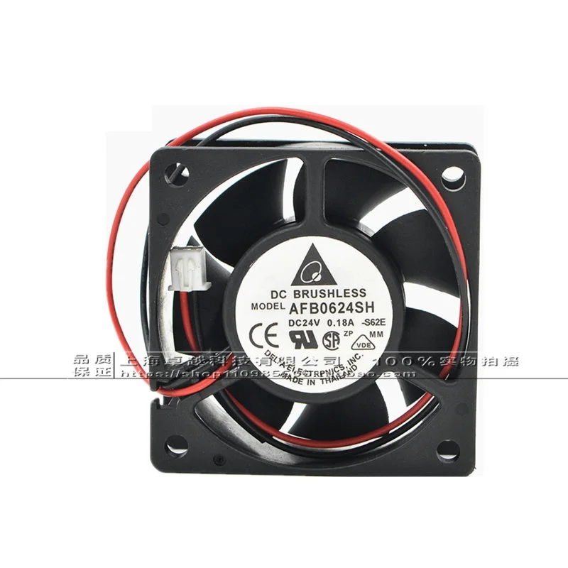 Новый оригинальный 6025 24V AFB0624SH 0.21A 6 см инвертор с двойным шаром воздушный объем охлаждающий вентилятор